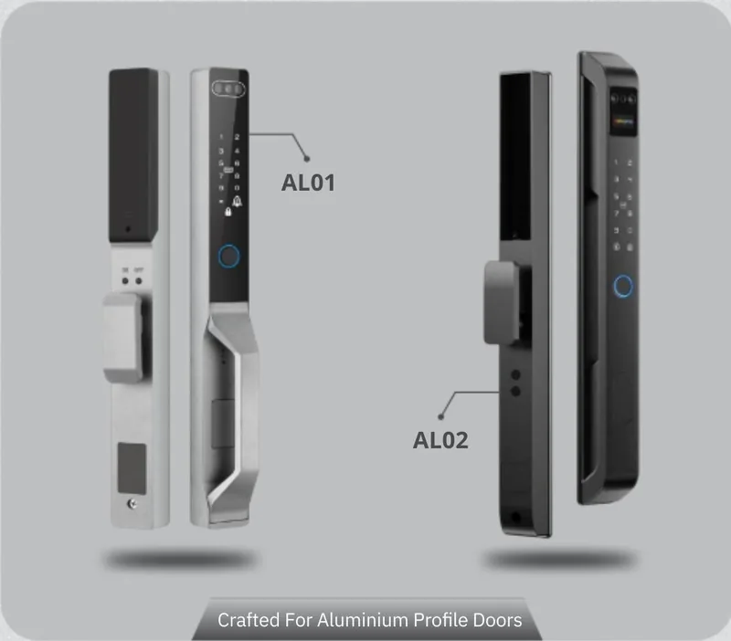 AL01 and AL02 aluminium profile smart locks