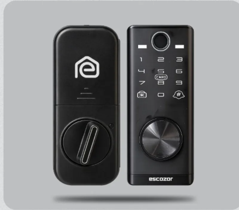 DL02 deadbolt lock with fingerprint keypad