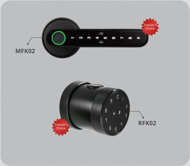 MFK02 handle lock and RFK02 knob lock