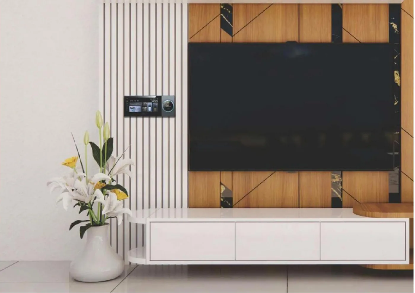 Smart display in a living space