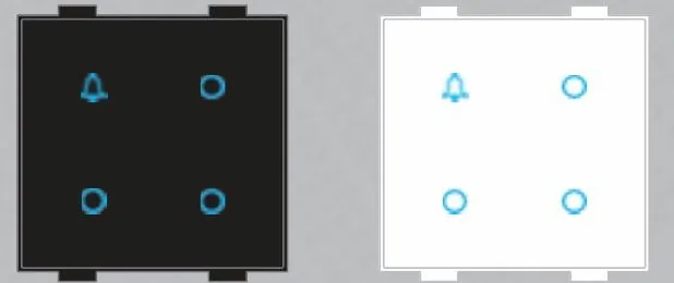 T1B3R Touch switch, 1 bell push + 3 channel