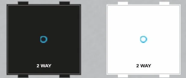 T2 WAY Touch switch, 1 channel 2-way