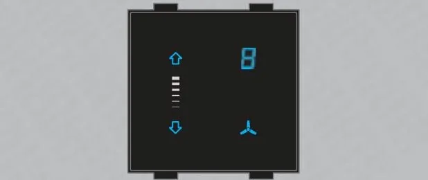 TRR Touch fan regulator with display indicator