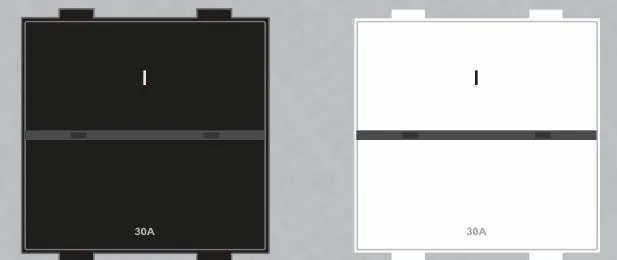 WT30R Wi-Fi touch switch, 30 A