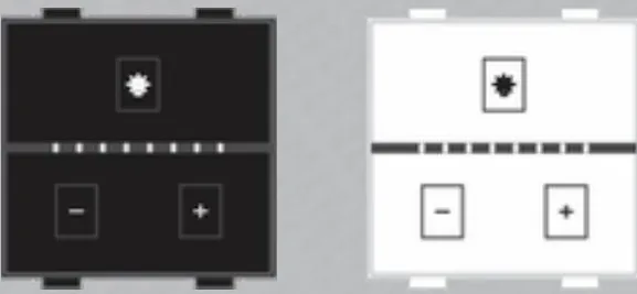 WTDR Wi-Fi touch light dimmer, 8 LED indicator